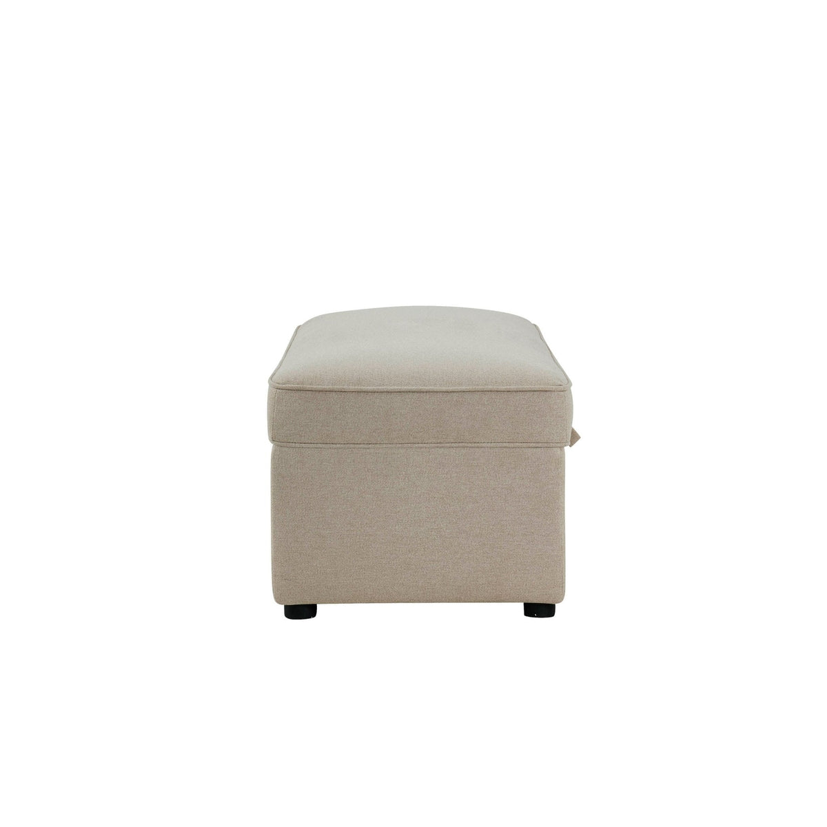 Pouf de rangement rectangulaire - Avoine