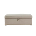 Pouf de rangement rectangulaire - Avoine