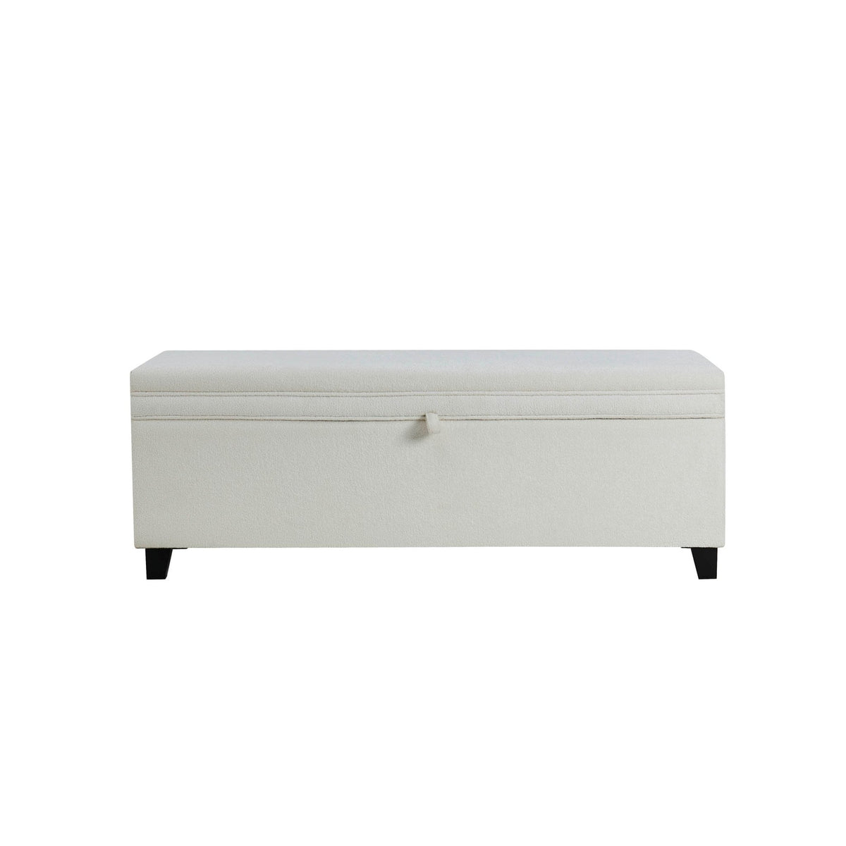 Pouffe de rangement – Chenille écru