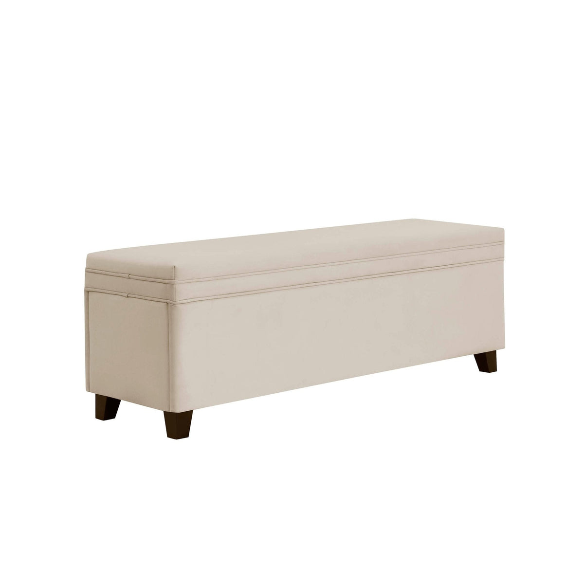 Pouf de rangement - Écru
