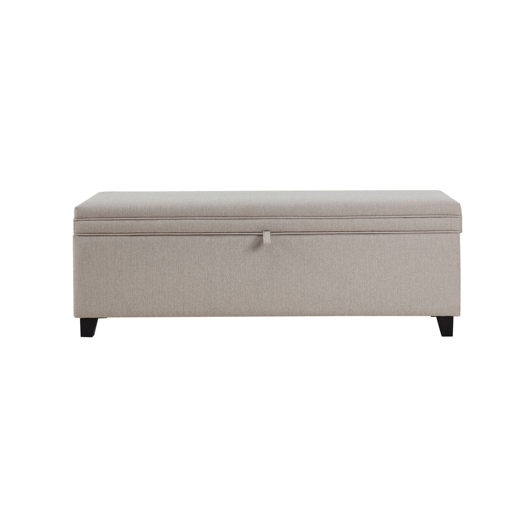 Ottoman de rangement - Gris pierre