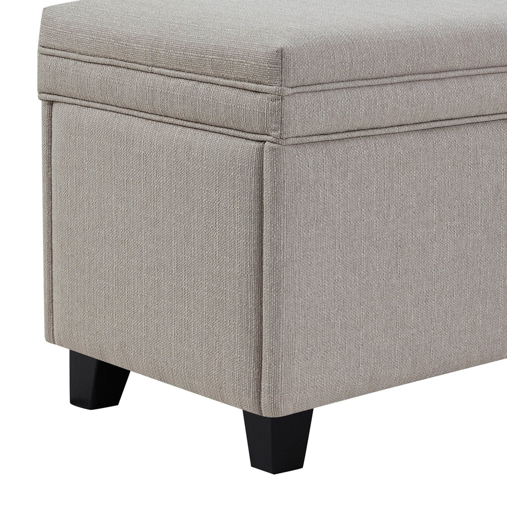 Ottoman de rangement - Gris pierre