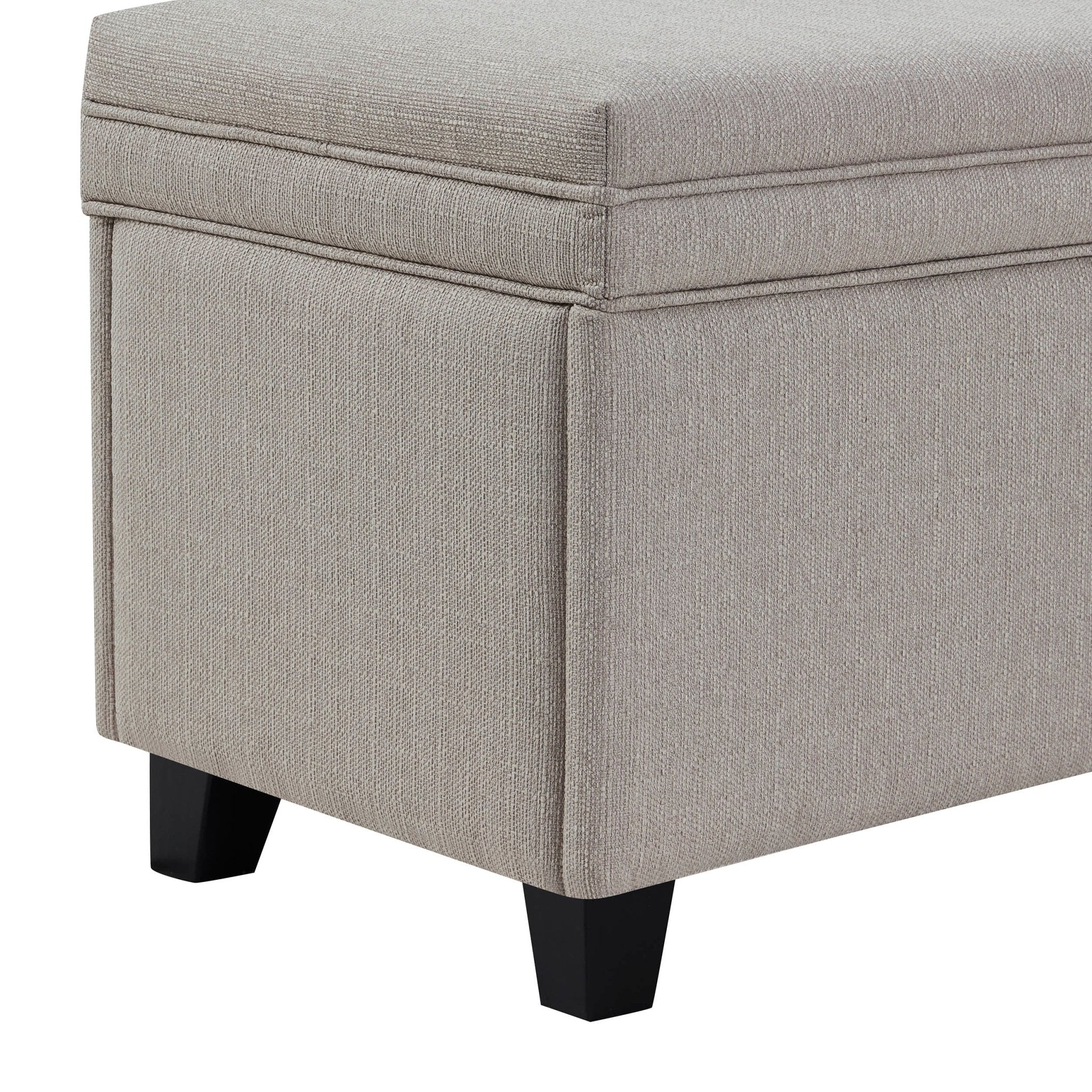 Ottoman de rangement - Gris pierre