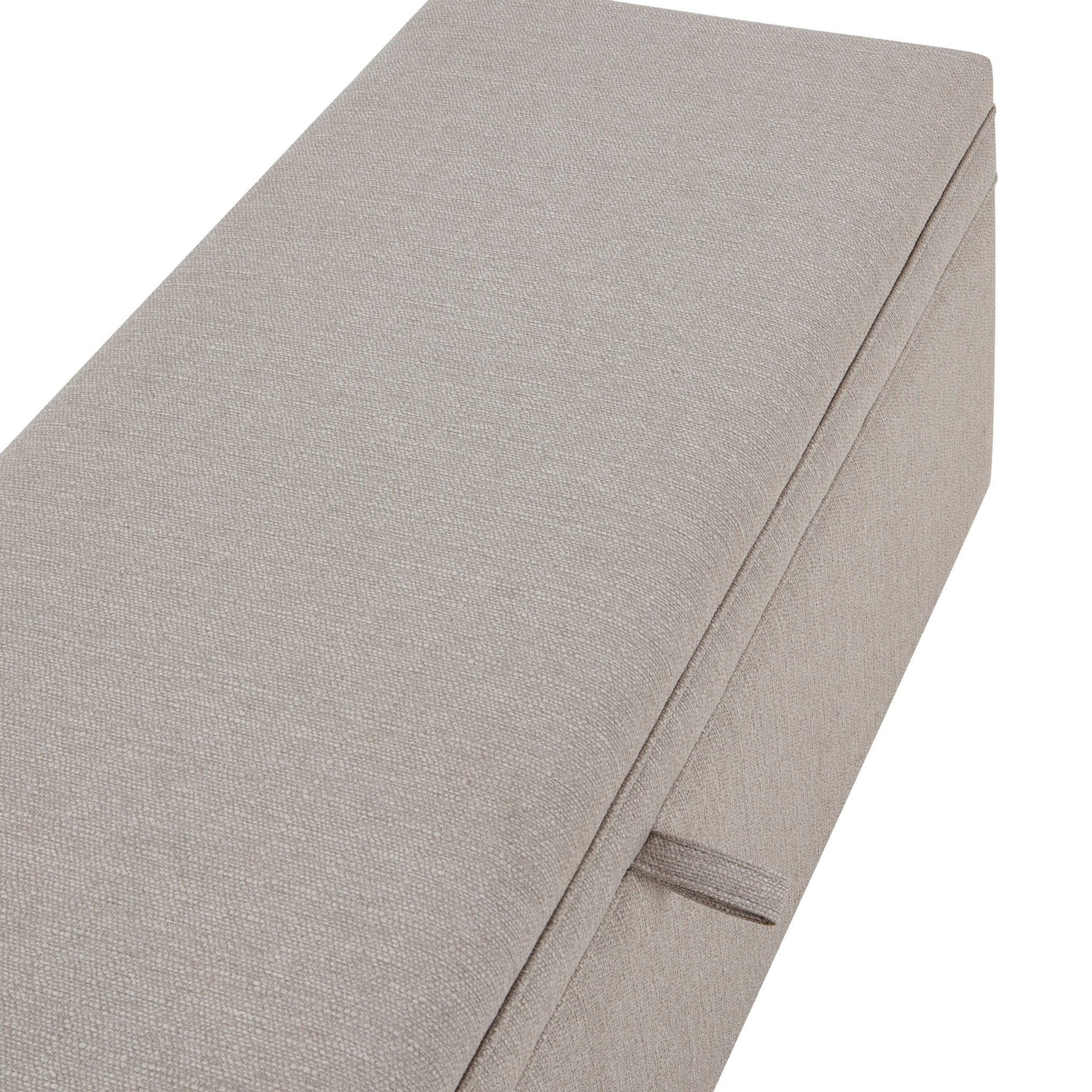 Ottoman de rangement - Gris pierre