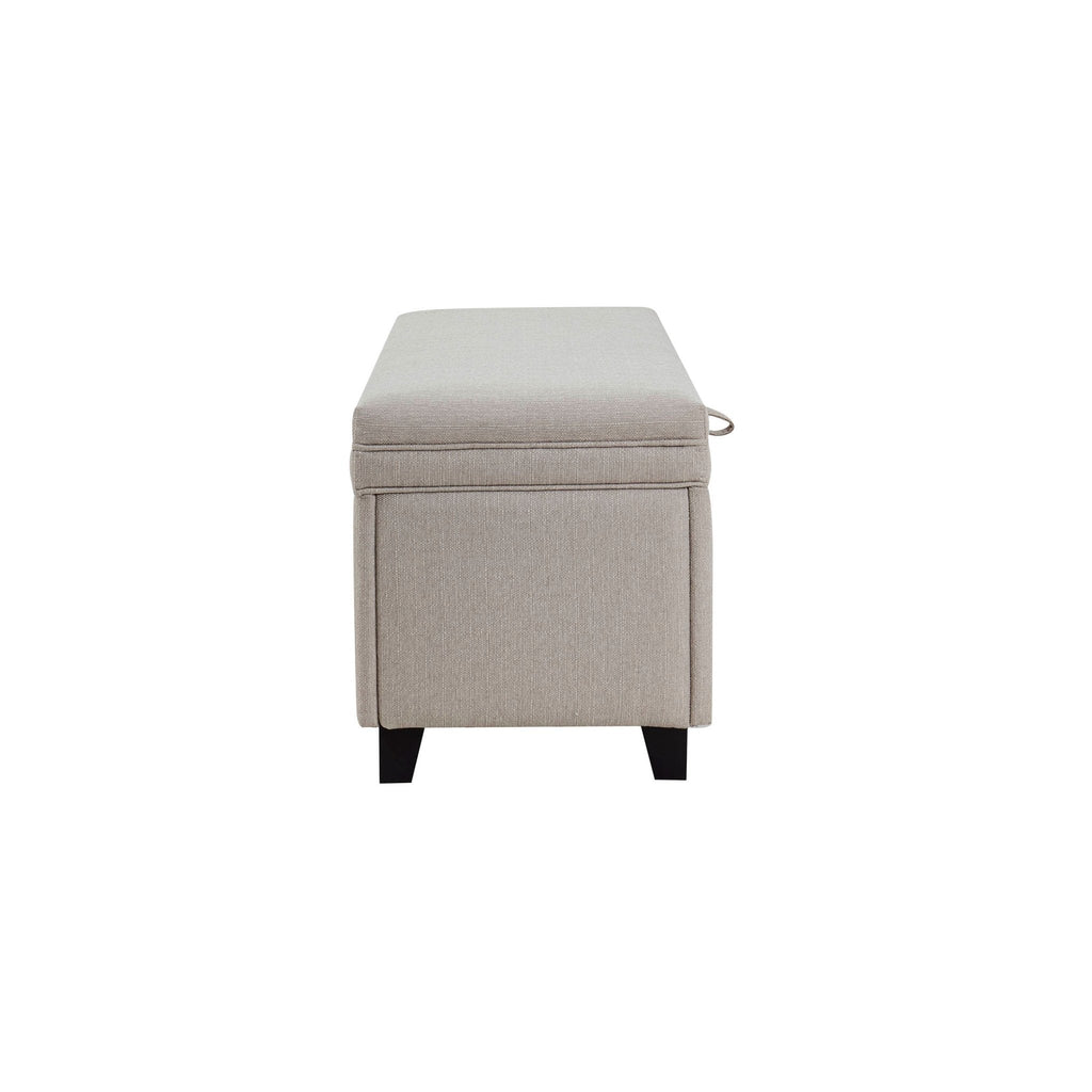 Ottoman de rangement - Gris pierre