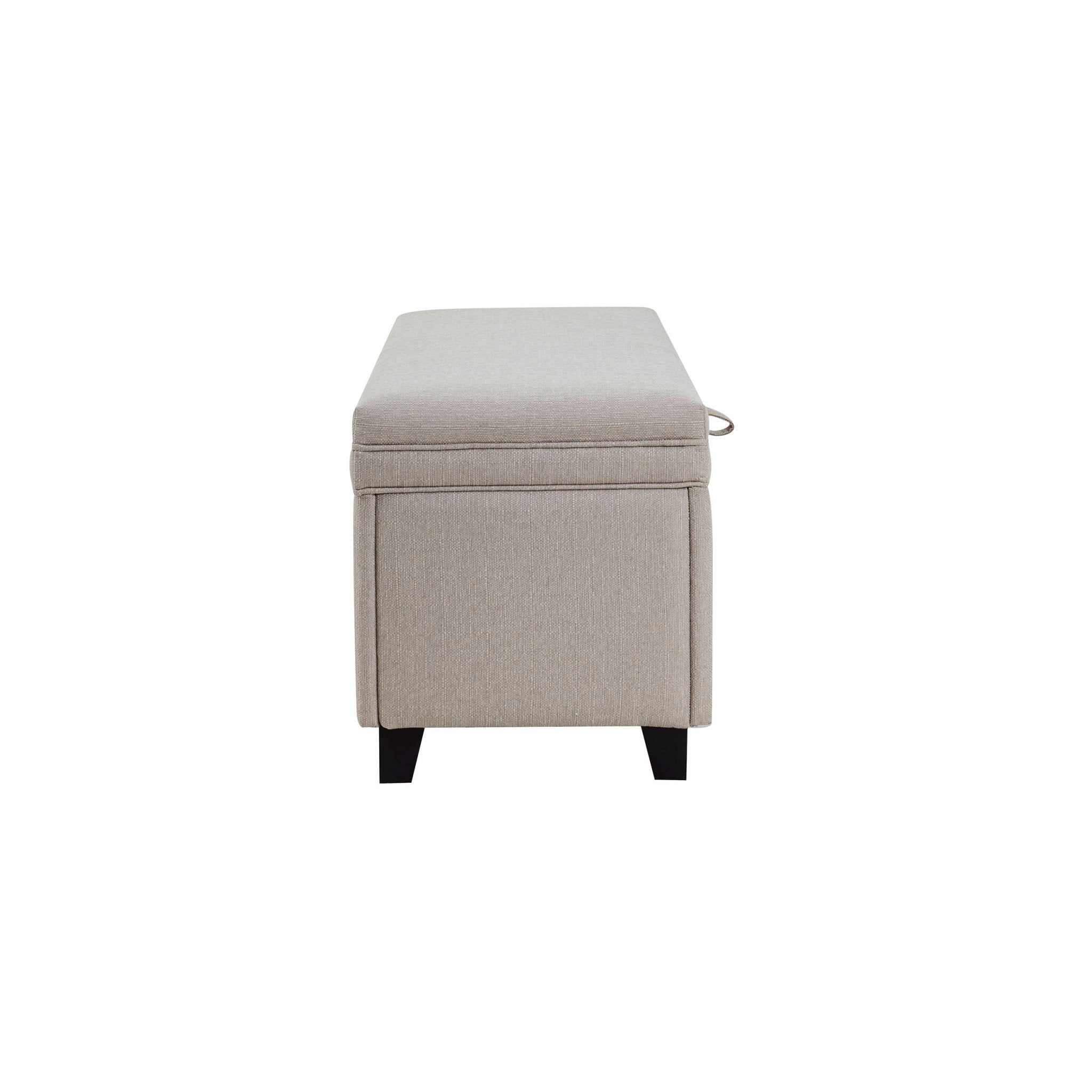 Ottoman de rangement - Gris pierre