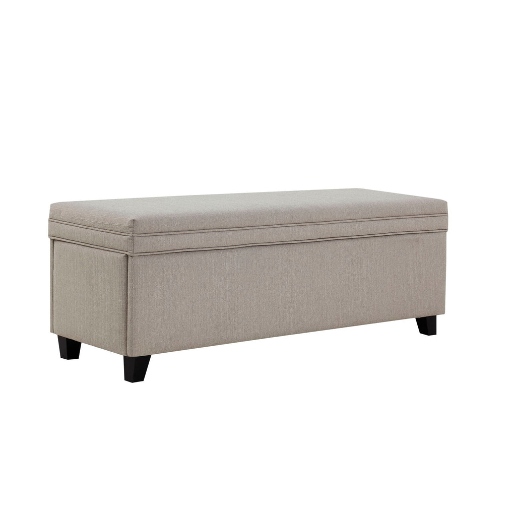 Ottoman de rangement - Gris pierre