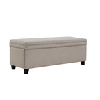 Ottoman de rangement - Gris pierre
