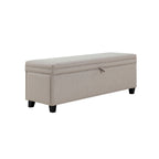 Ottoman de rangement - Gris pierre
